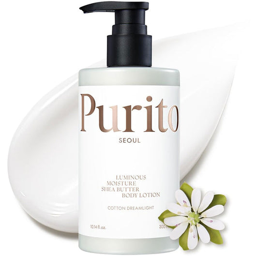 Purito Luminous Moisture Shea Butter Body Lotion Cotton Dreamlight Nudie Glow Australia