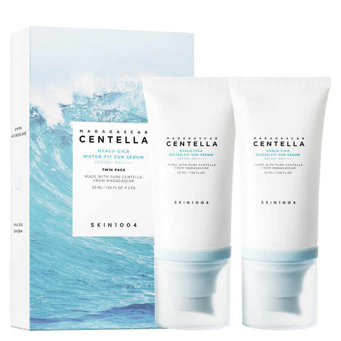 Madagascar Centella Hyalu-Cica Water-Fit Sun Serum Twin Pack
