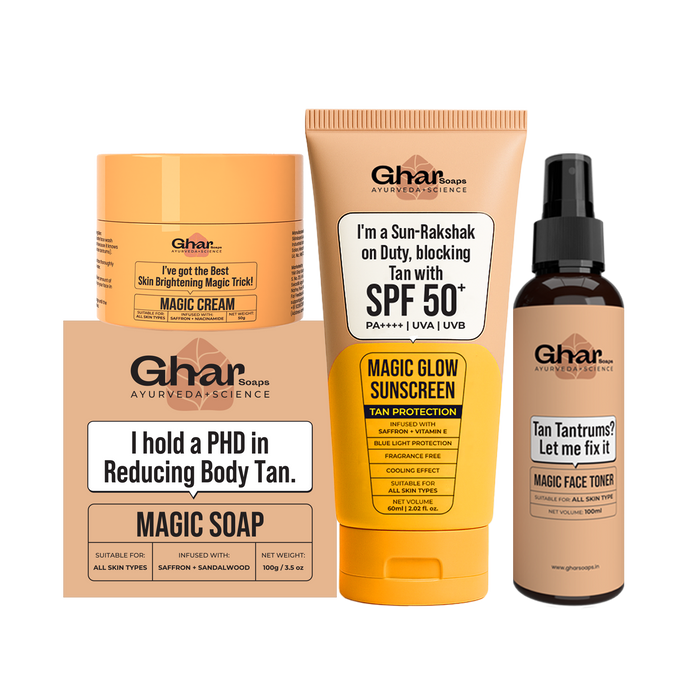 Magic Toner+ Cream + Susncreen+ Soap