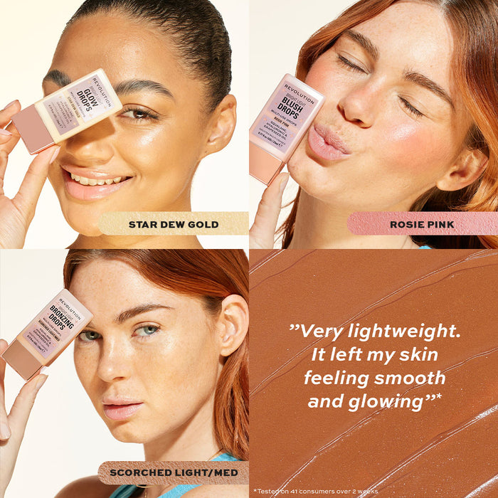 Makeup Revolution Bright Light Glow Drops Golden Star Dew