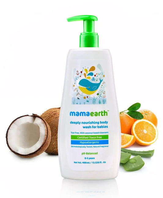 Mamaearth Deeply Nourishing Body Wash For Babies - 400mL mamaearth