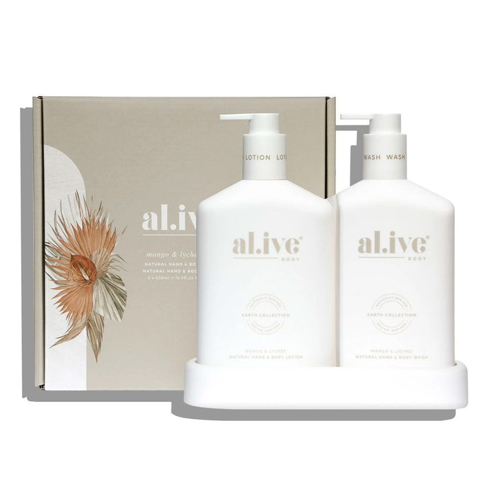 Al.ive Body Mango & Lychee - Hand & Body Wash/Lotion Duo Nudie Glow Australia