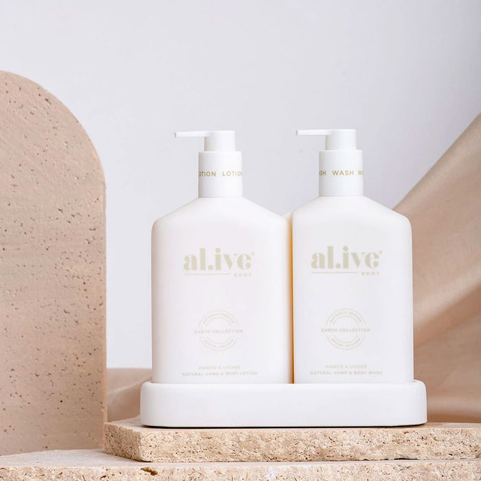 Al.ive Body Mango & Lychee - Hand & Body Wash/Lotion Duo Nudie Glow Australia