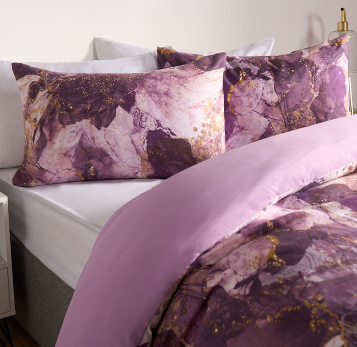 Marble Print Duvet Set  Reversible 🇬🇧