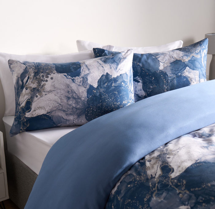 Marble Print Duvet Set  Reversible 🇬🇧