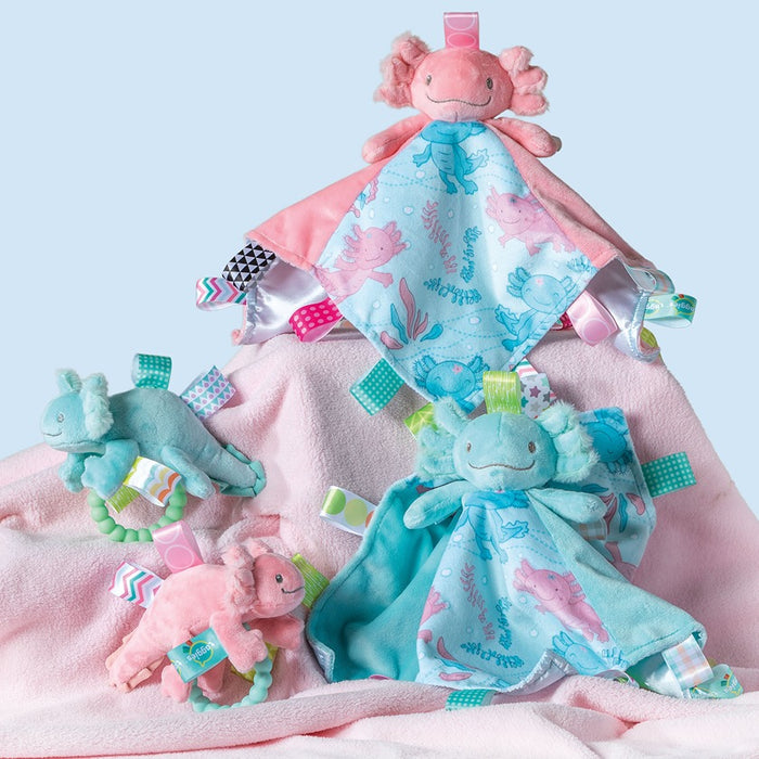 Mary Meyer: Taggies Lizzy Axolotl Character  Blanket - Pink