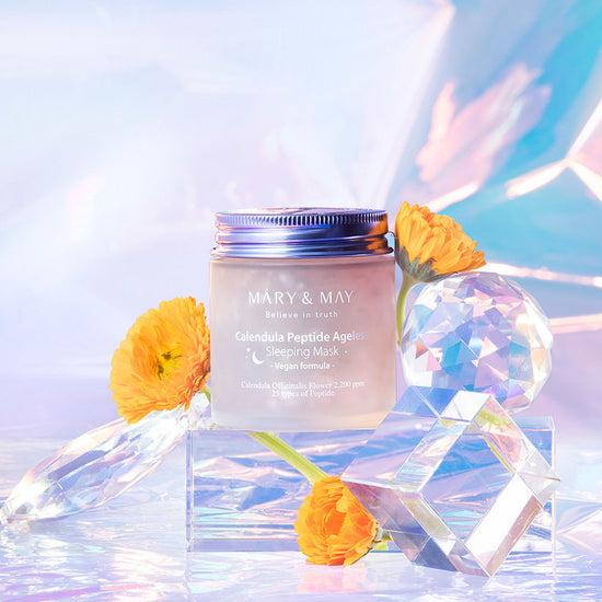 [Mary&May] Calendula Peptide Ageless Sleeping Mask 110g-Luxiface.com