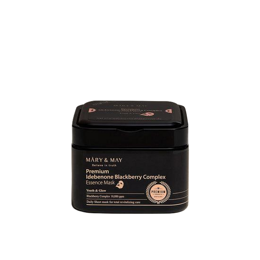 [Mary&May] Premium Idebenone Blackberry Complex Essence Mask 20EA/250g-Luxiface.com
