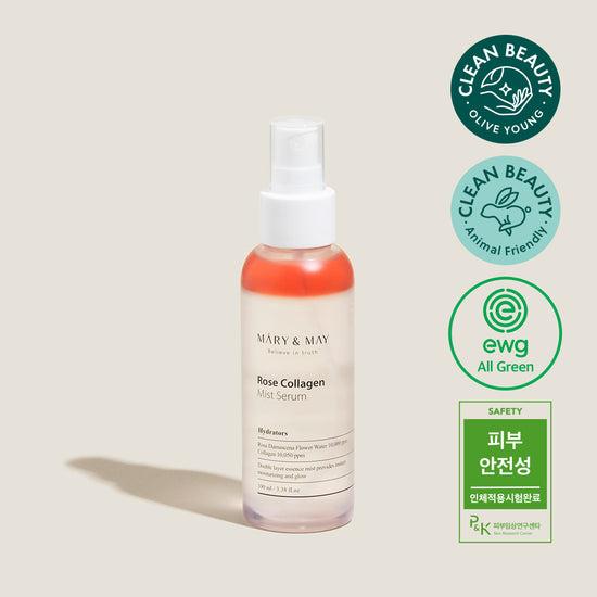 [Mary&May] Rose Collagen Mist Serum 100ml-Luxiface.com