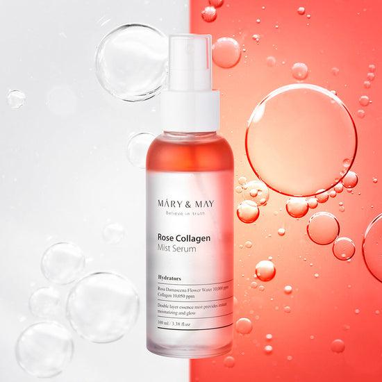 [Mary&May] Rose Collagen Mist Serum 100ml-Luxiface.com