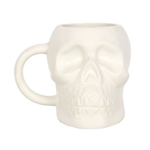 Matte White Skull Mug 🇬🇧