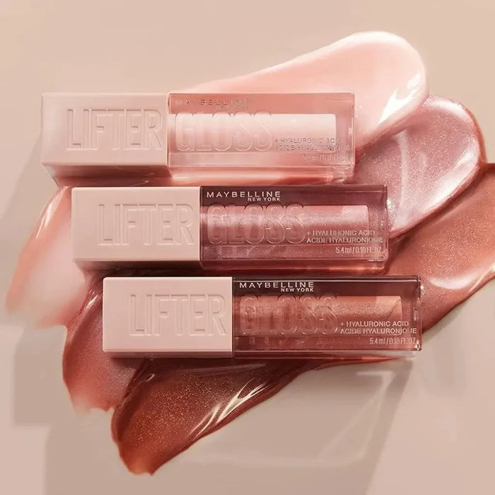Maybelline New York Lifter Gloss, Lip Gloss With Hyaluronic Acid, 002 Ice Maybelline