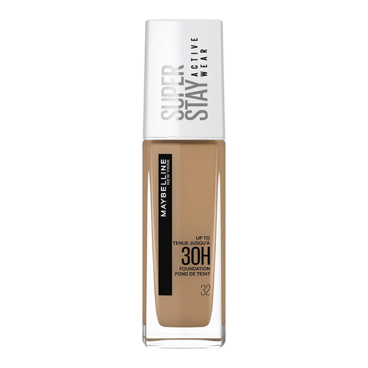 Maybelline Super Stay 30H Foundation 32 GOLDEN – full coverage, matte, oil-free and transfer-resistant makeup