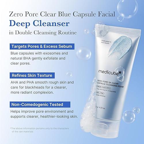 Medicube Zero Pore SA Clear Capsule Cleasing Foam 120g