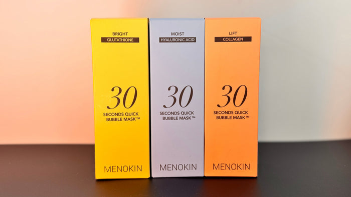 Menokin 30 Seconds Quick Bubble Mask all 3 variants - Korean beauty bubble face mask