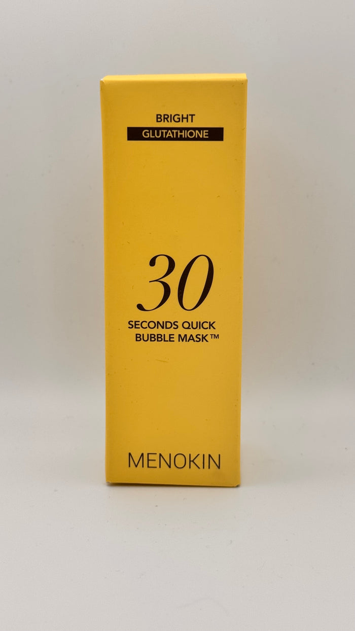 Menokin Quick Bubble Mask Yellow Glutathione - brightening Korean face mask