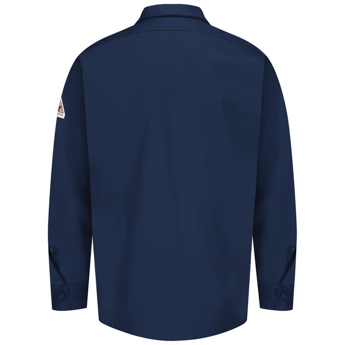 MIDWEIGHT EXCEL FR WORK SHIRT - NV-Navy | Bulwark SEW2