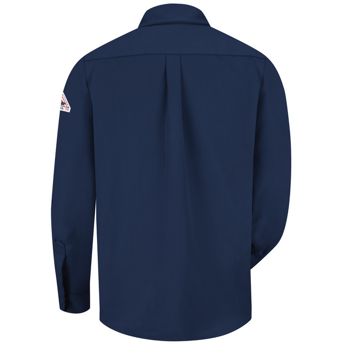 MIDWEIGHT FR DRESS UNIFORM SHIRT - NV-Navy | Bulwark SMU2