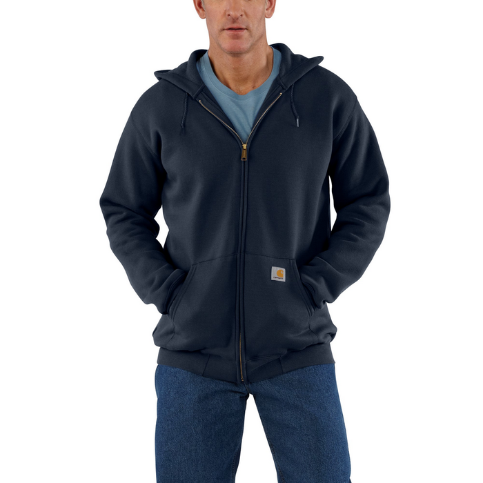 MIDWEIGHT HOODED ZIP FRONT SWEATSHIRT - 472-New Navy | Carhartt K122
