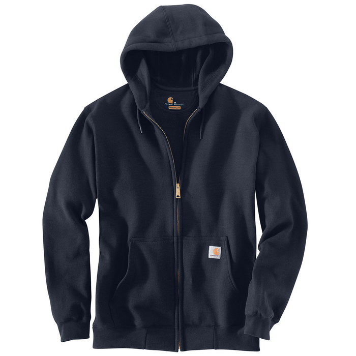 MIDWEIGHT HOODED ZIP FRONT SWEATSHIRT - 472-New Navy | Carhartt K122