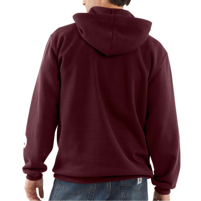 MIDWEIGHT SIGNATURE SLEEVE LOGO HOODED SWEATSHIRT - PRT-Port | Carhartt K288
