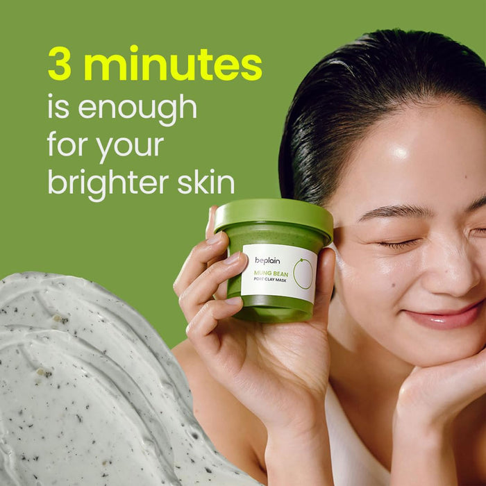 Beplain Mung Bean Pore Clay Mask Nudie Glow Australia