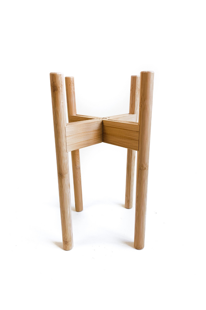 Declutterd_Adjustable_Bamboo_Wood_Plant_Stand