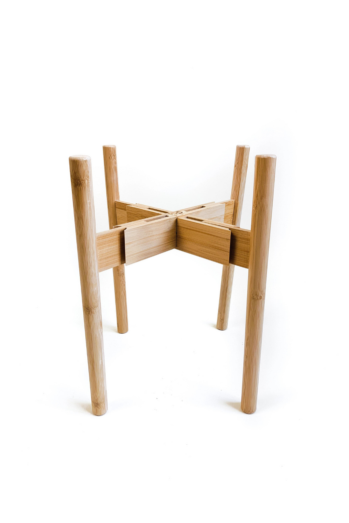 Declutterd_Adjustable_Bamboo_Wood_Plant_Stand