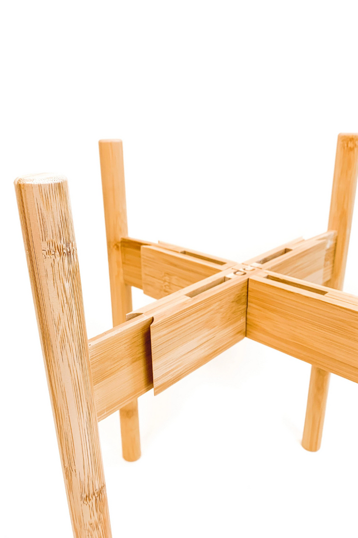 Declutterd_Adjustable_Bamboo_Wood_Plant_Stand