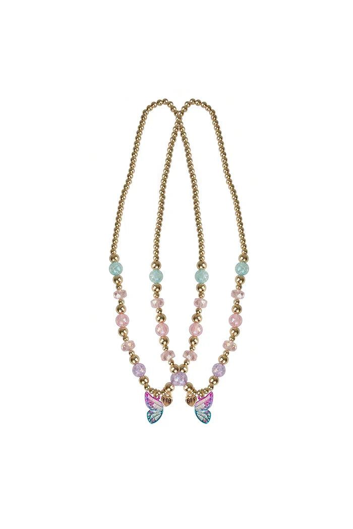 NECKLACE SET BFF BUTTERFLY WISHES 2-PCE