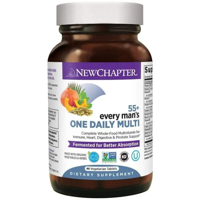 New Chapter Every Man's One Daily 55+ Multivitamin Tablets, Pack of 72's New Chapter
