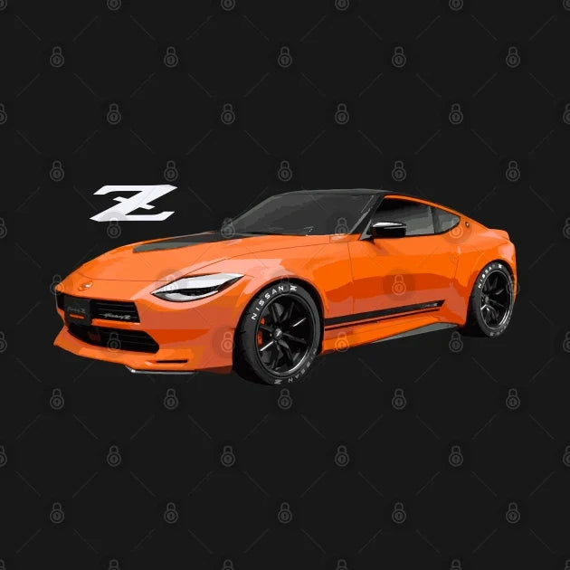 Nissan Z Car Z35 Fairlady Proto 400 Z Orange Hoodie