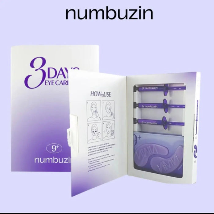 Korean 3-day intensive eye treatment kit for dark circles puffiness and wrinkles