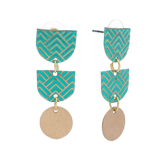 Nutan Earrings Green - Precious Sparkle