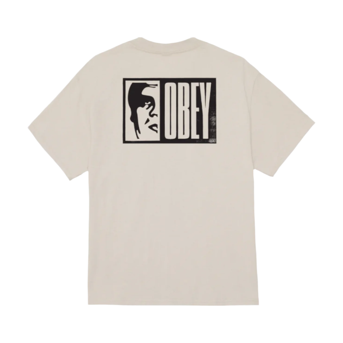 Obey Half Icon Tee Silver Grey