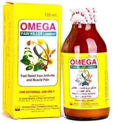 Omega Pain Killer Liniment Oil #Premium Small Liquid (60 Ml)