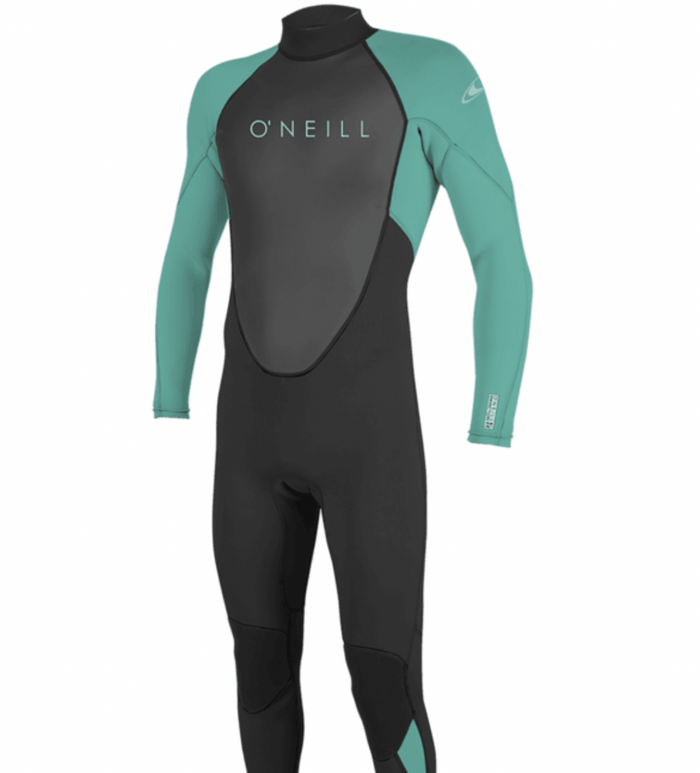 O'Neill Youth Reactor Wetsuit 3/2 Back Zip Full -5044 -Black/Lightaqua