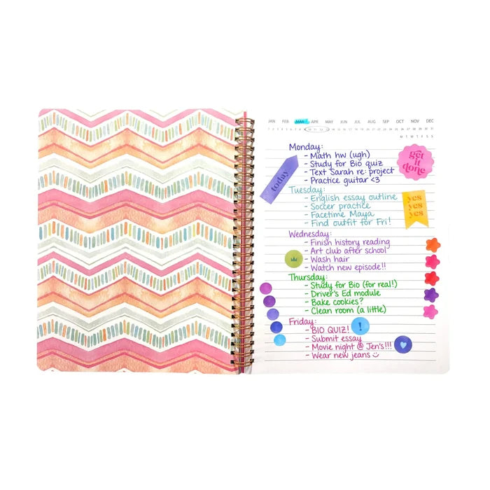 Ooly: Artful Notes Reverse Coloring Book and Notebook - Geoscape