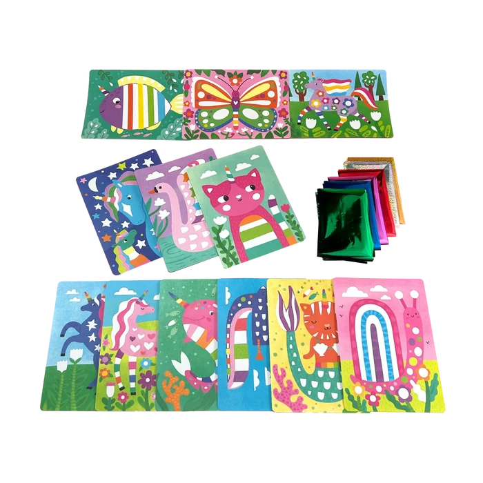 Ooly: Foil-tastic Foil Art & Coloring Set - Gadgets & Gizmos