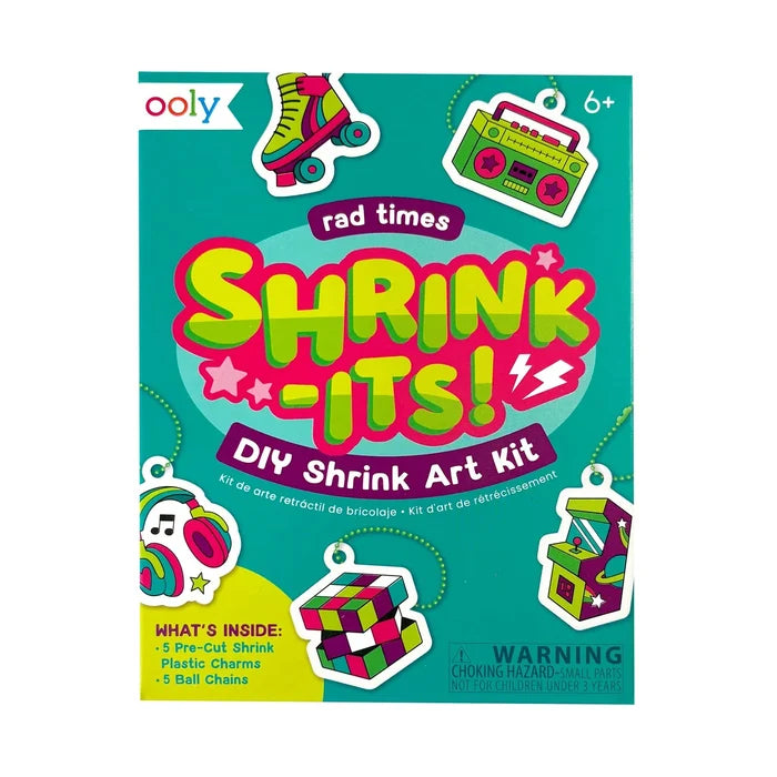 Ooly: Mini Shrink-Its! D.I.Y. Shrink Art Kit - Rad Times
