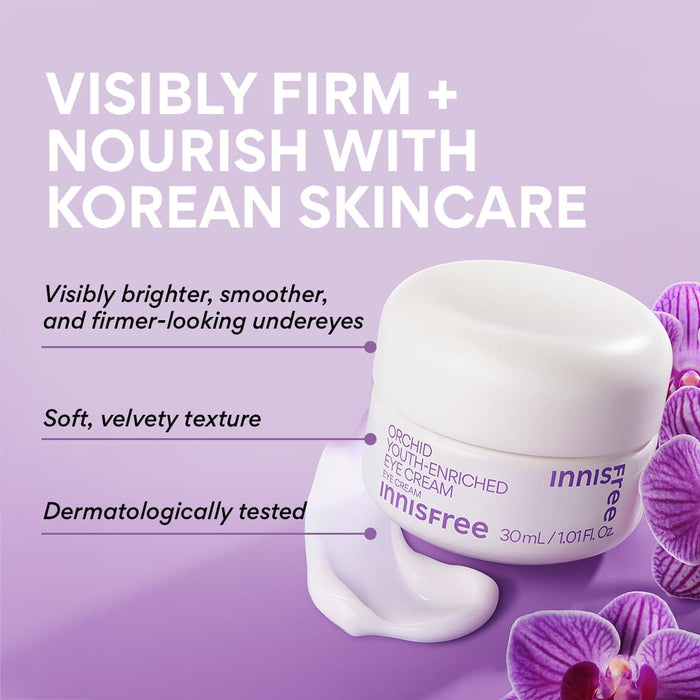 visibly firm and nourish with korean skincare: orchid eye cream benefits