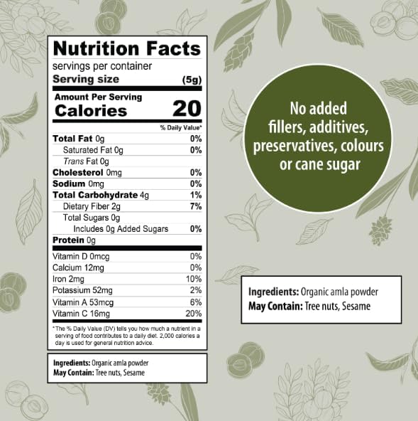 Organic Traditions Amla Berry Powder | 200 g Organic Traditions