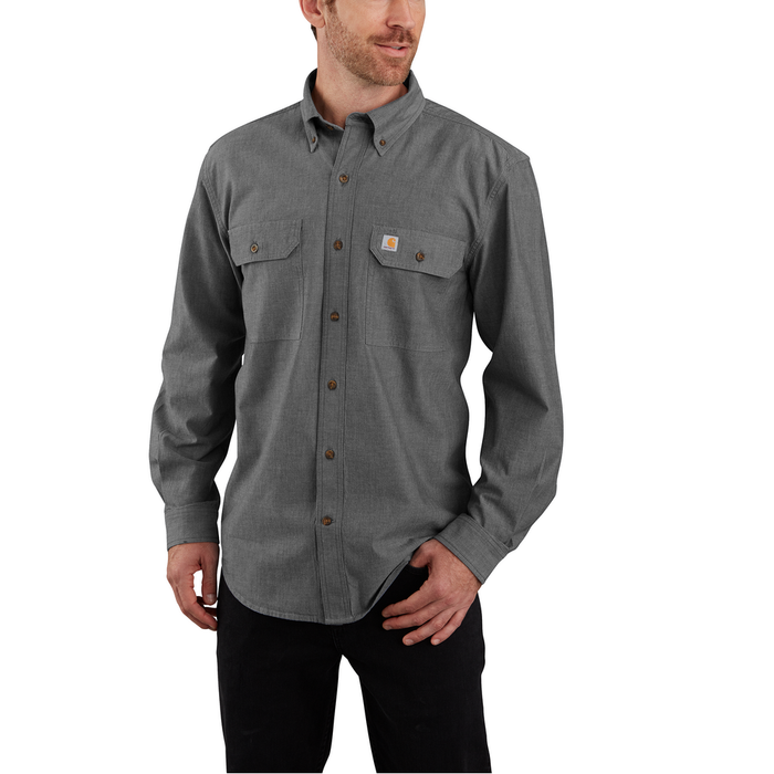 ORIGINAL FIT LONG SLEEVE SHIRT - BKC-Black Chambray | Carhartt 104368