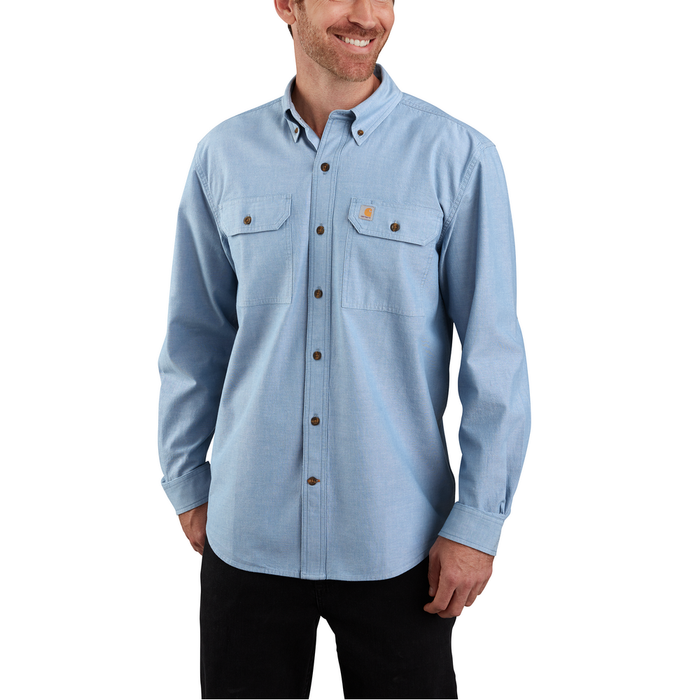ORIGINAL FIT LONG SLEEVE SHIRT - CBL-Blue Chambray | Carhartt 104368