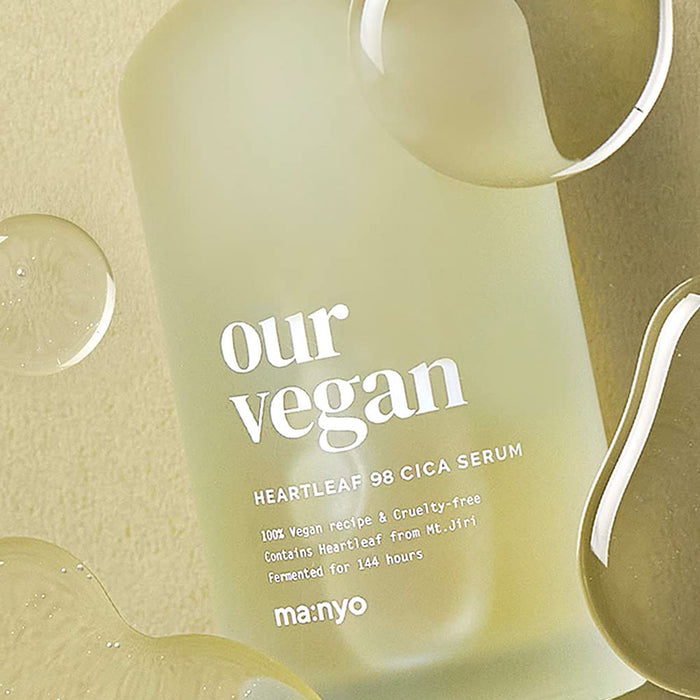 Ma:nyo Our Vegan Heartleaf 98 Cica Serum Nudie Glow Australia