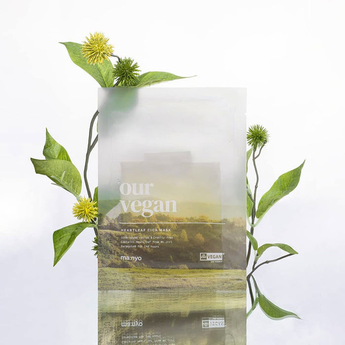 Ma:nyo Our Vegan Heartleaf Cica Mask Nudie Glow Australia