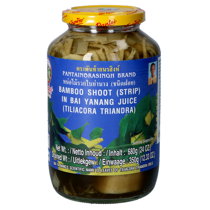 Pantai - Bamboo Shoot (Strip) with Bai Yanang - หน่อไม้รวกใบย่านาง (ชนิดฝอย)