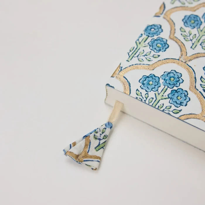 Paper Mirchi A5 Ruled Notebook- Trellis Indigo - Precious Sparkle