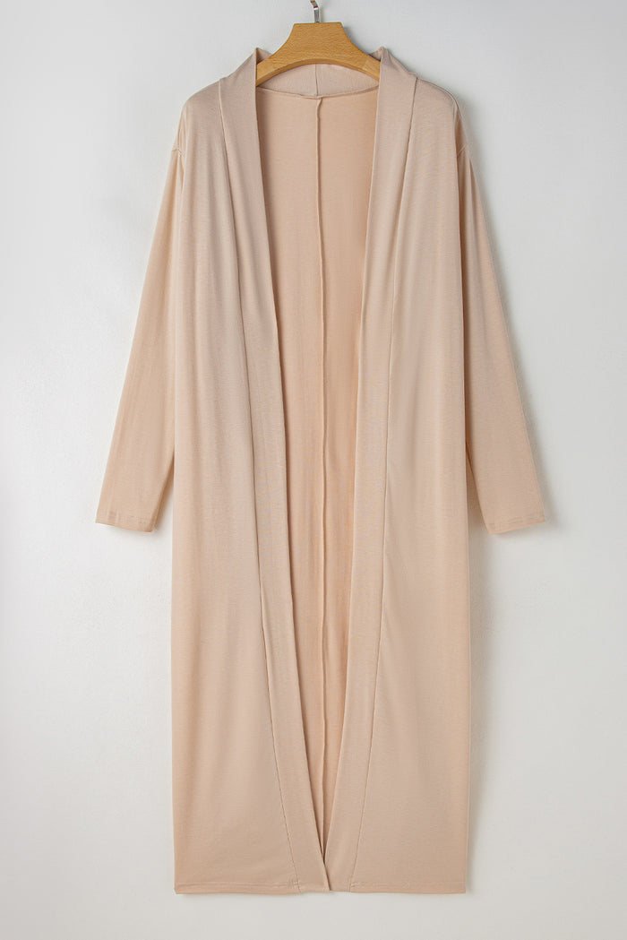 Parchment Split Long Cardigan and Skinny Pants Lounge Set 🇺🇲