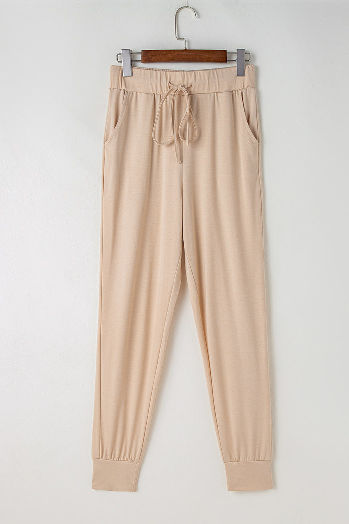 Parchment Split Long Cardigan and Skinny Pants Lounge Set 🇺🇲